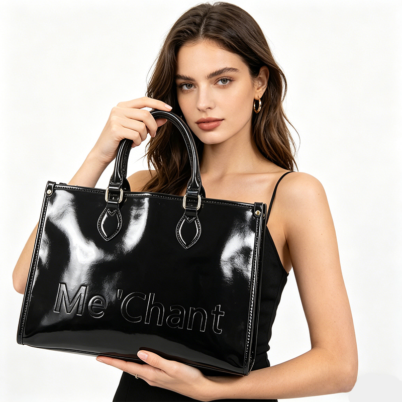 Structured Handbag Work - Bolso Tote de Cuero Sintético PU