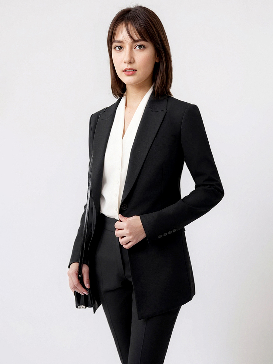 Women Formal Wear With Black Blazer - Conjunto de trajes para mujer, Blazer,