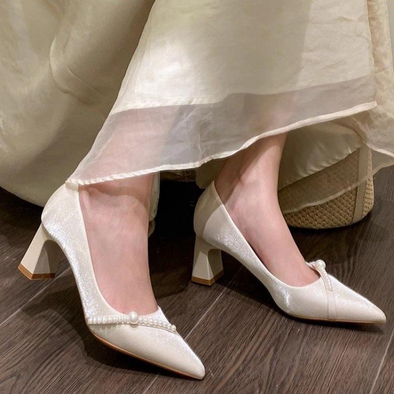 Women Formal Wear For Summer - Elegantes Zapatos de Tacón Cuadrado con