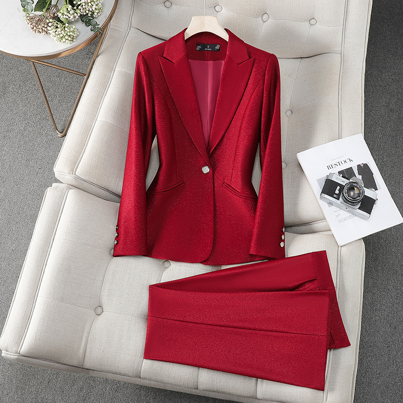 Women Formal Wear With Black Blazer - Traje de pantalón Formal para mujer