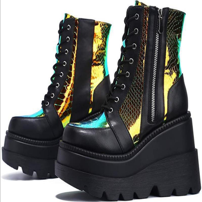 Pump Heel Block - Primavera y otoño, botas de mujer