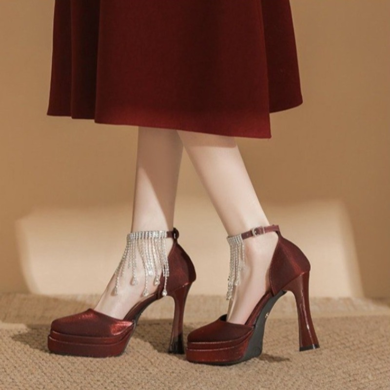 Pump Heel Block - Zapatos de Novia Mary Jane para