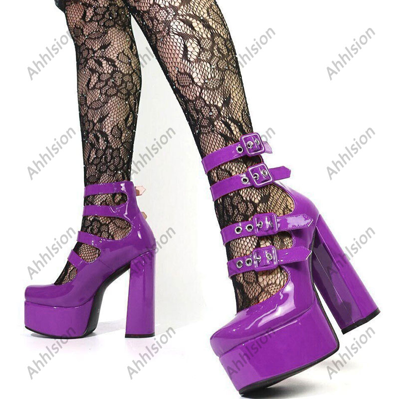 Ahhlsion Zapatos de tacón de a - Pump Heel Block reseña y precio