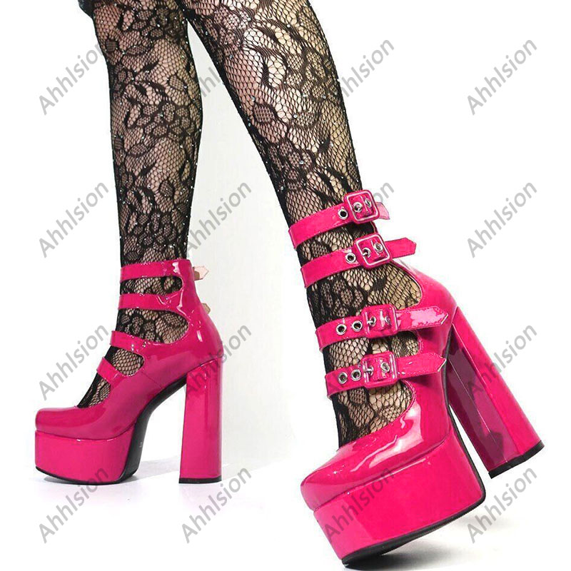 Ahhlsion Zapatos de tacón de a - Pump Heel Block reseña y precio