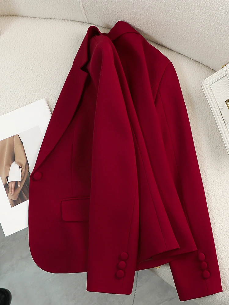 Blazer para mujer, rojo, verde - Women Formal Wear With Black Blazer reseña y precio