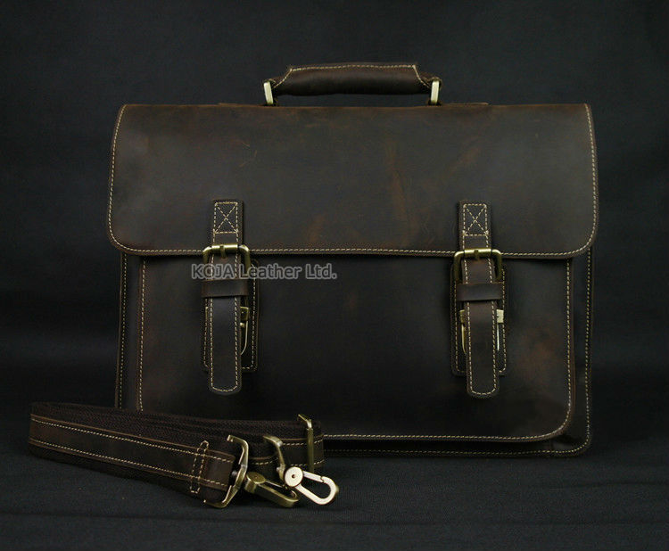 Crazy Horse-maletín Vintage de - Structured Handbag Work reseña y precio