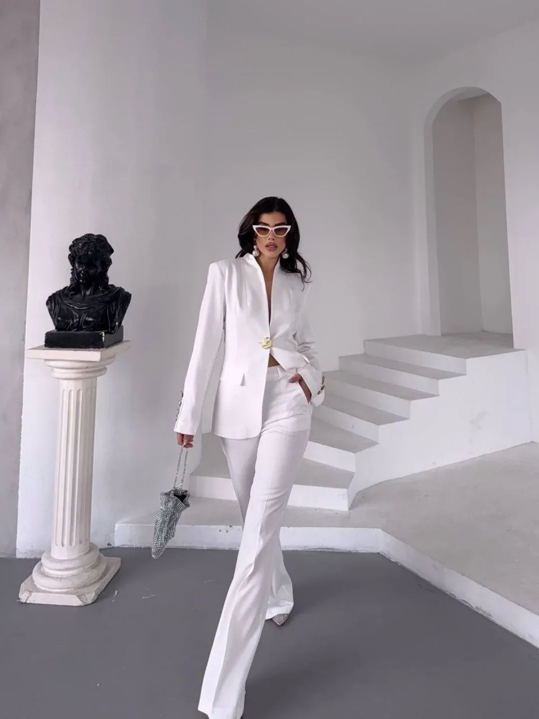 Trajes de pantalones de boda p - Women Formal Wear Outfits reseña y precio