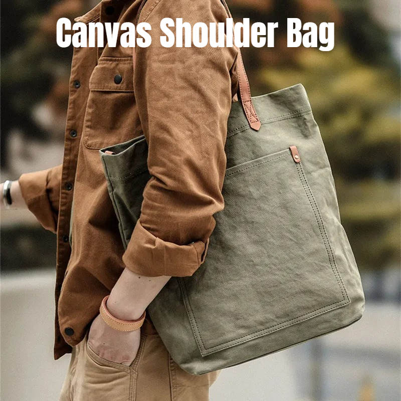 Bolso de mano de lona y cuero  - Structured Handbag Work reseña y precio