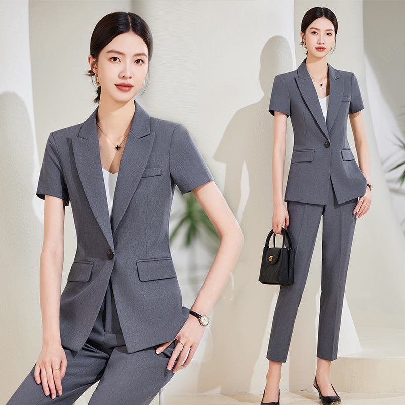 Conjunto de traje de manga cor - Women Formal Wear Store reseña y precio