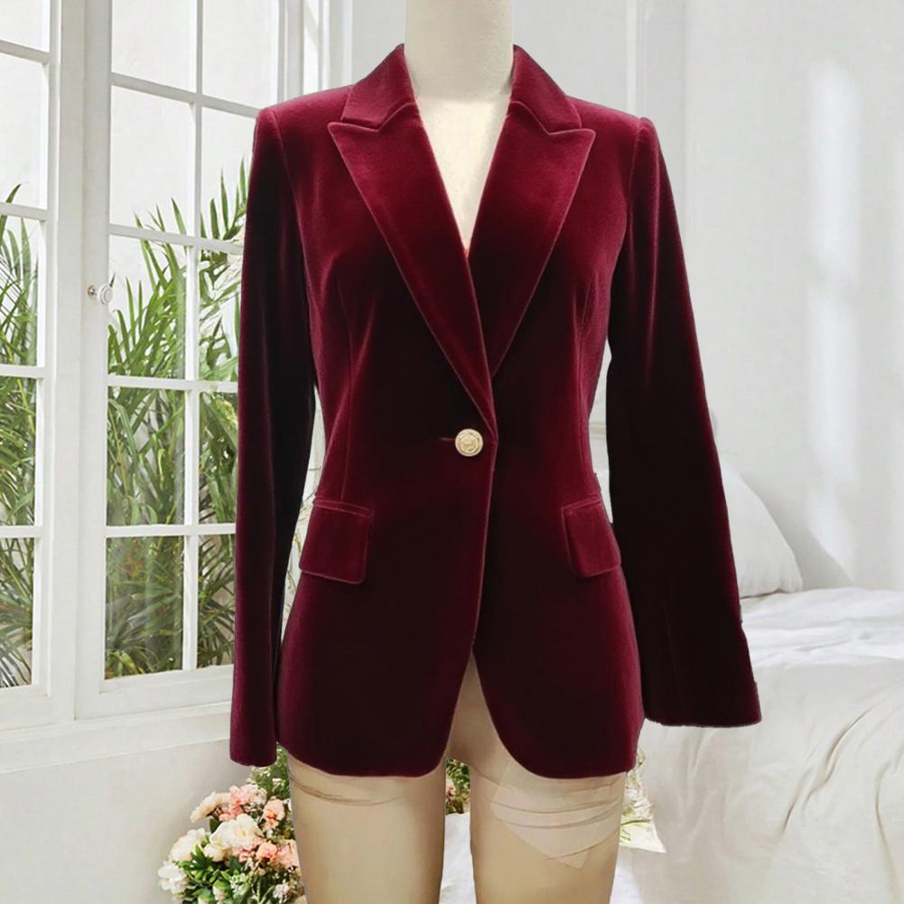Blazer de terciopelo de talla  - Women'S Office Formal Wear For Ladies reseña y precio