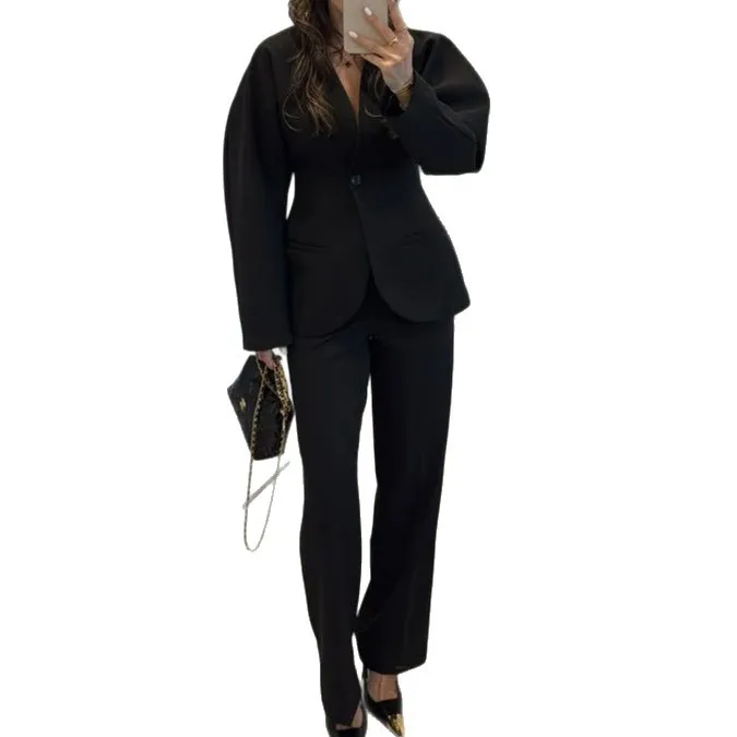 Nuevo Traje de Pantalón con Ci - Women Formal Wear Black reseña y precio