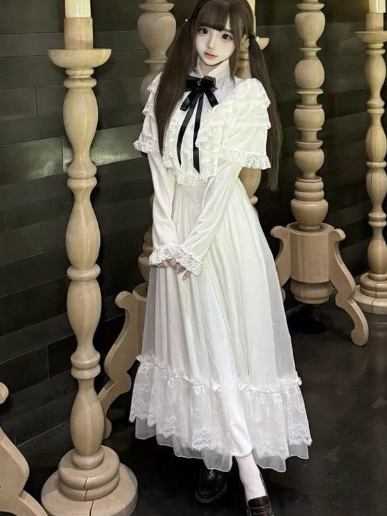 Vestido japonés de encaje con  - Women Formal Wear Outfits reseña y precio
