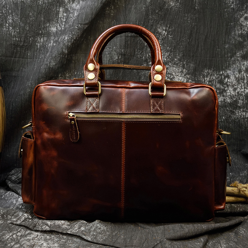 Maletín de cuero genuino para  - Structured Handbag Work reseña y precio