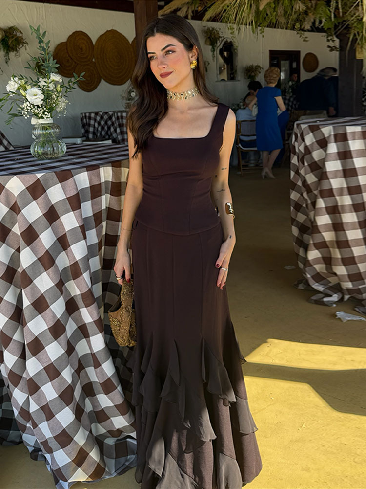 Elegante Traje de Falda y Top  - Women Formal Wear For Summer reseña y precio
