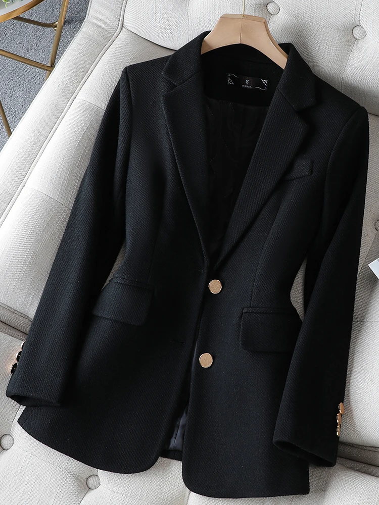 Blazer de moda para mujer, cha - Women Formal Wear With Black Blazer reseña y precio