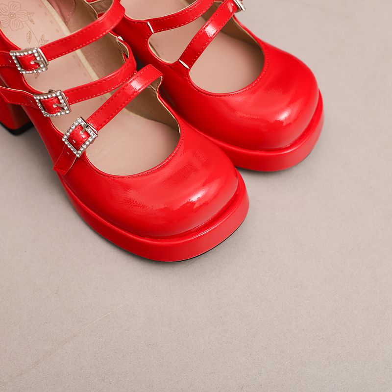 Zapatos de Mujer Marca SIMLOVE - Pump Heel Block reseña y precio
