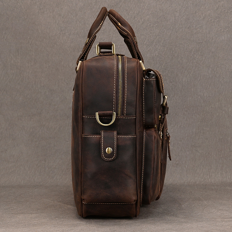 Maletín Luufan Vintage de cuer - Structured Handbag Work reseña y precio