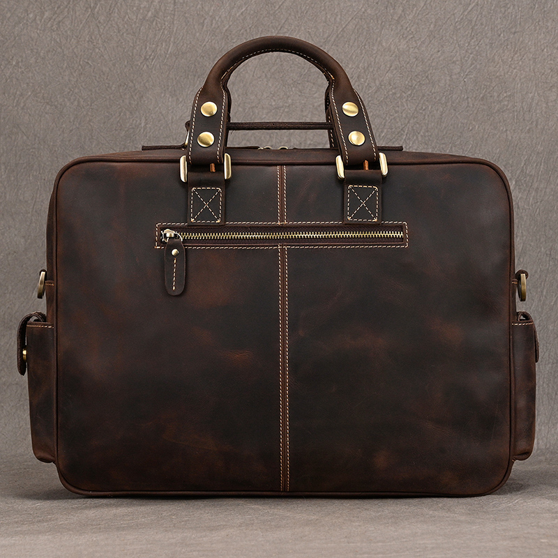 Maletín Luufan Vintage de cuer - Structured Handbag Work reseña y precio