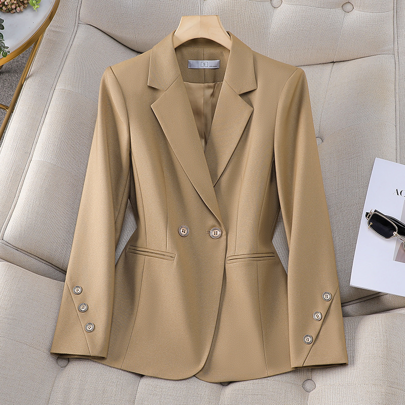 Blazer liso de doble botonadur - Women Formal Wear With Black Blazer reseña y precio