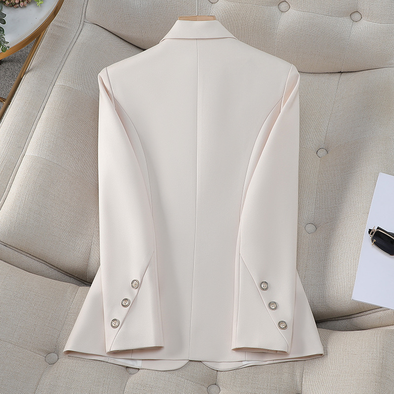 Blazer liso de doble botonadur - Women Formal Wear With Black Blazer reseña y precio