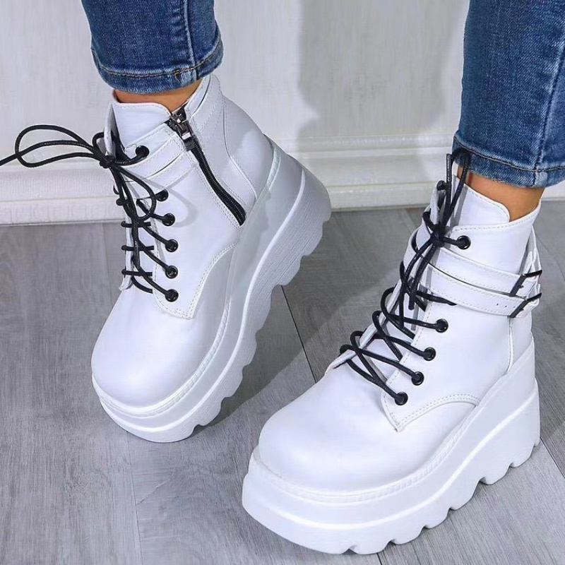 Primavera y otoño, botas de mu - Pump Heel Block reseña y precio