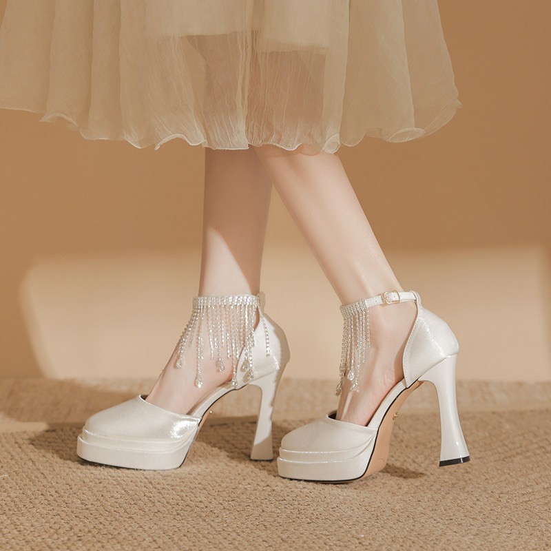 Zapatos de Novia Mary Jane par - Pump Heel Block reseña y precio