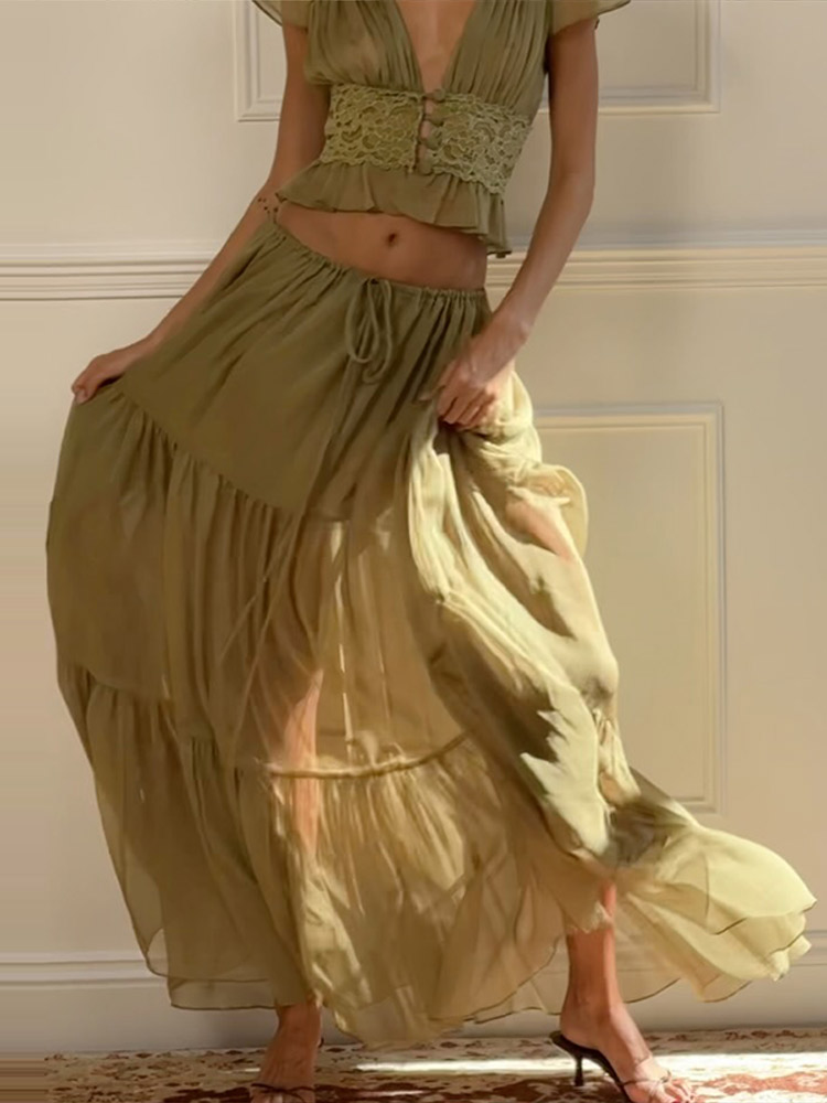 Elegante Conjunto de Falda y C - Women Formal Wear For Summer reseña y precio