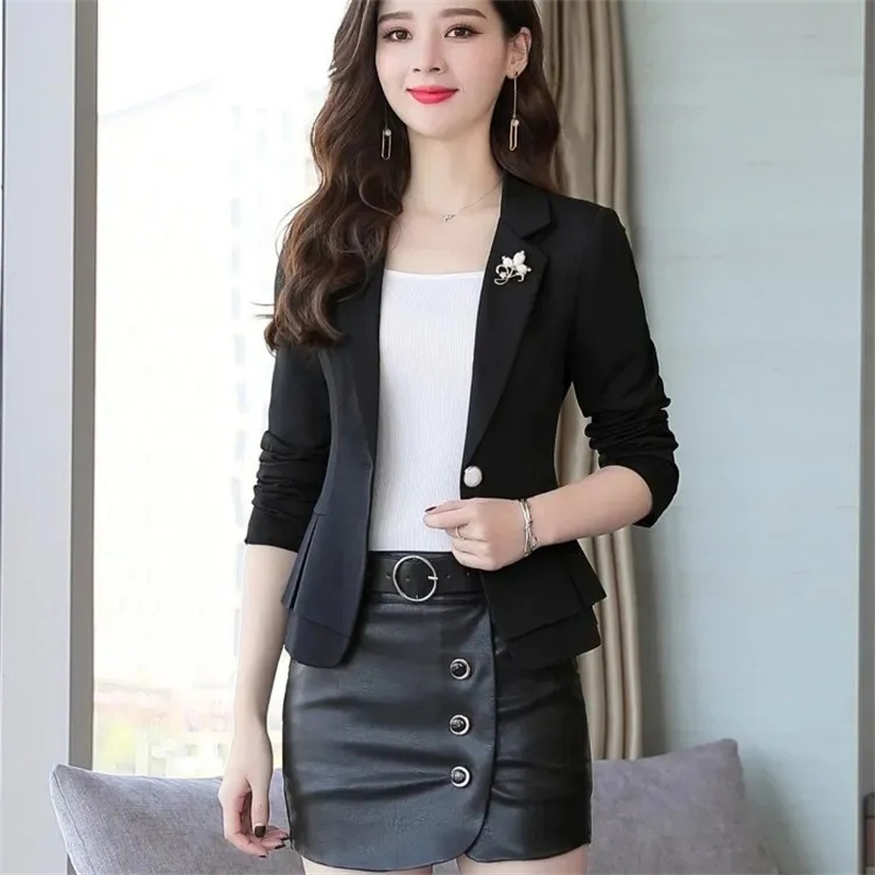 Abrigo Formal Delgado para Muj - Women Formal Wear With Black Blazer reseña y precio