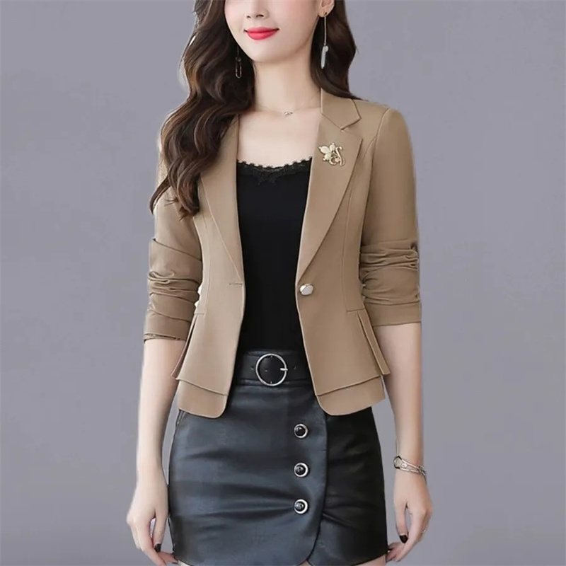 Abrigo Formal Delgado para Muj - Women Formal Wear With Black Blazer reseña y precio
