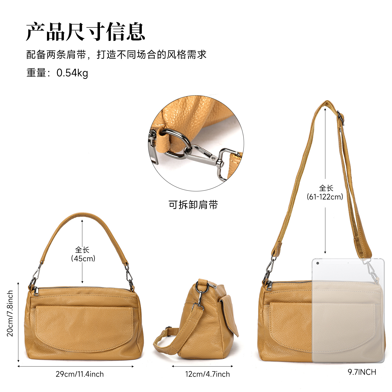 Bolso Bandolera Pequeño Cuadra - Structured Handbag Work reseña y precio