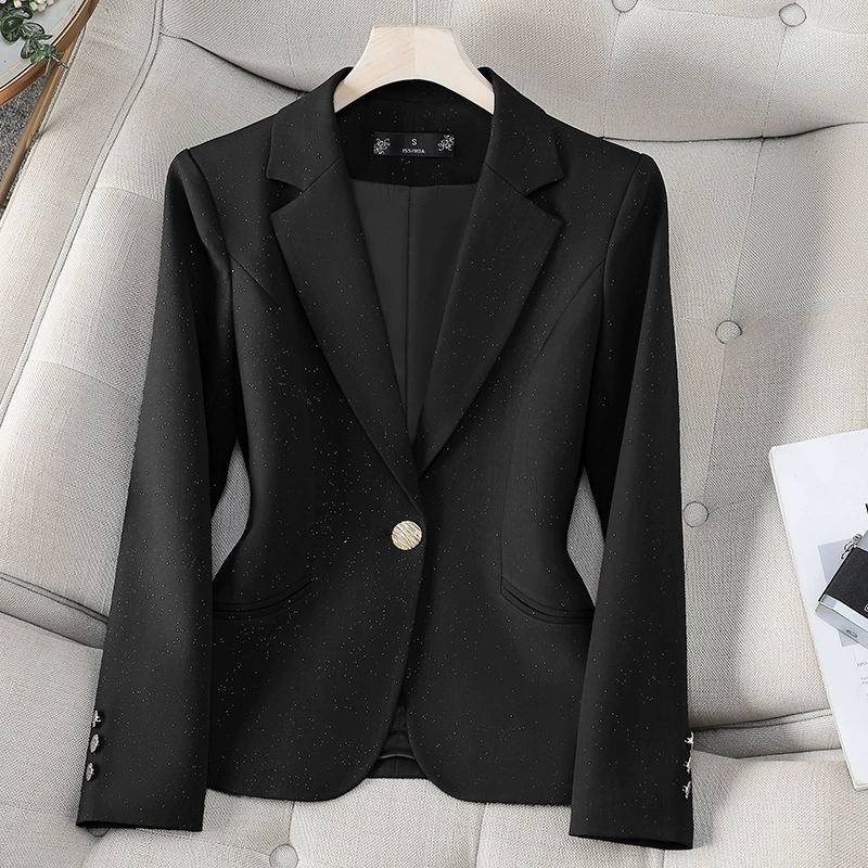 2025 primavera otoño mujer Bla - Women Formal Wear With Black Blazer reseña y precio