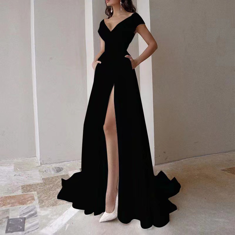 Nuevo Vestido Elegante Largo p - Women Formal Wear Black reseña y precio